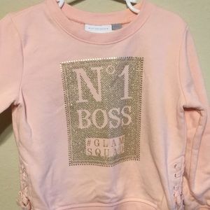 Girls jewel studded sweatshirt